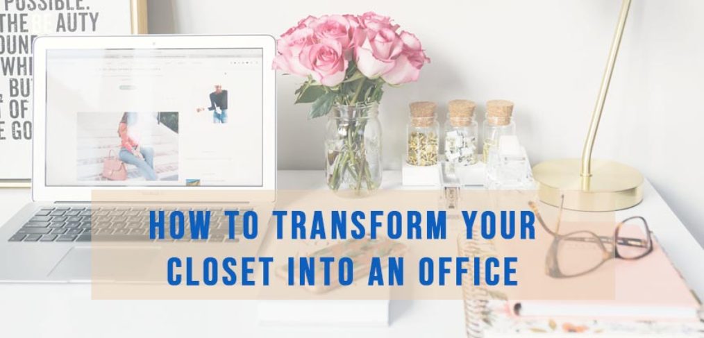 How to transform your closet into an office by Alaska Homes for Sale by Brooke